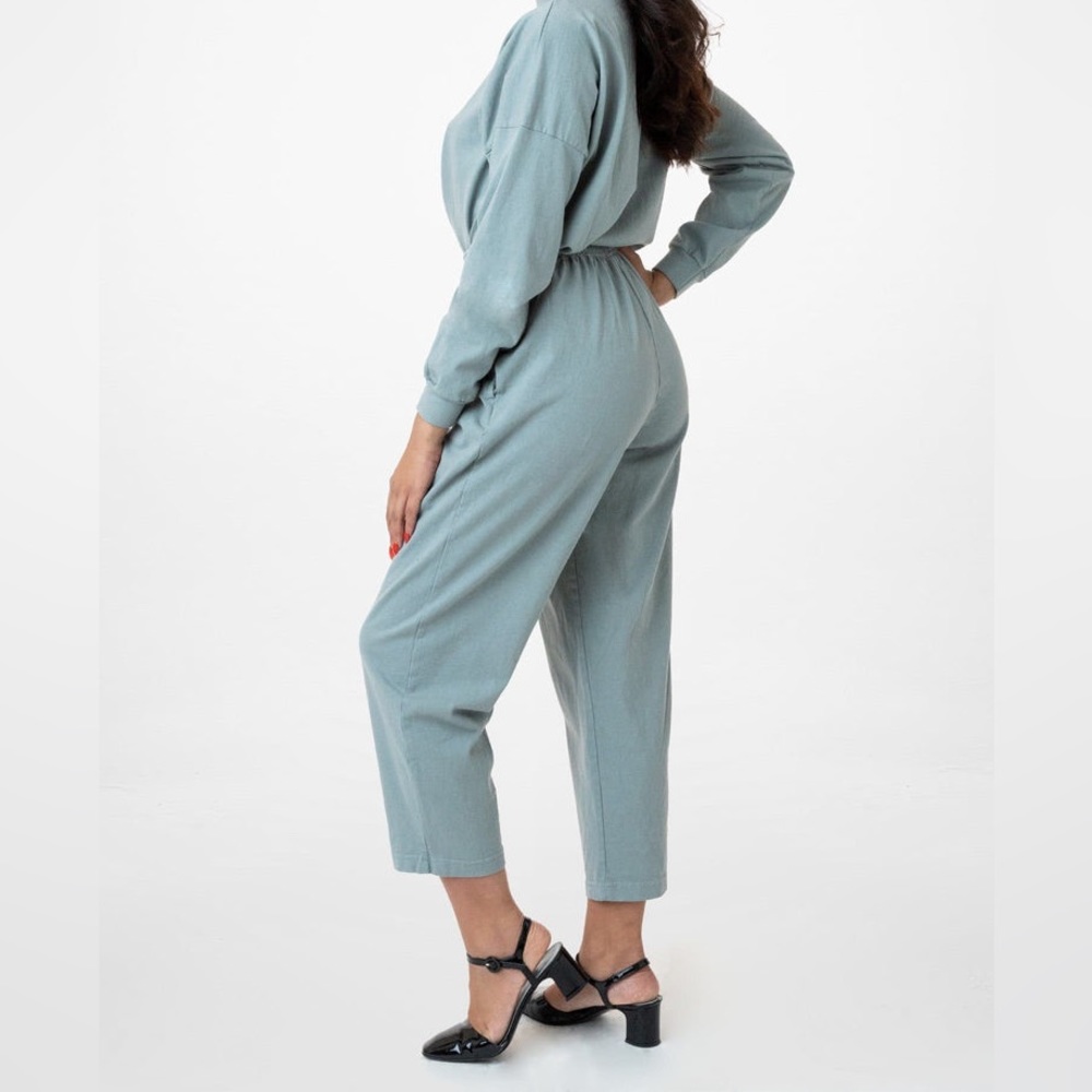 los angeles apparel heavy jersey casual pants eucalyptus